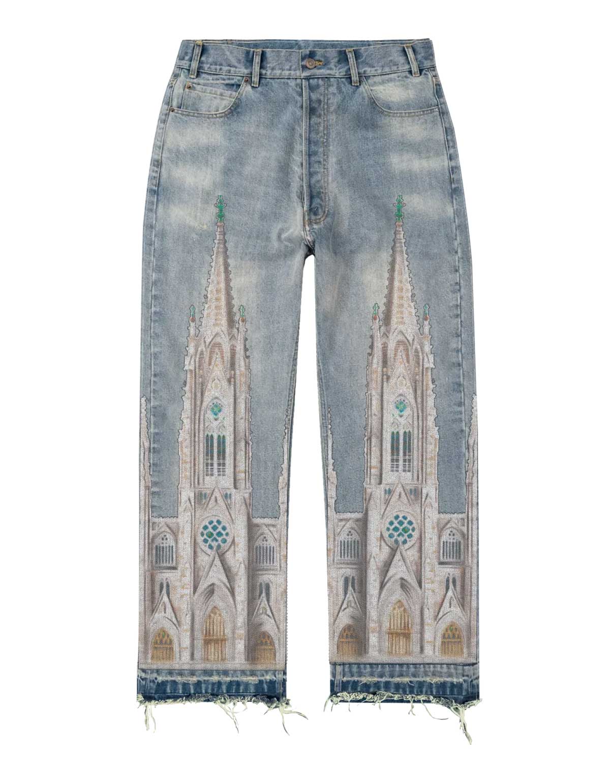 Bravest Studios Cathedral Denim Pants Blue
