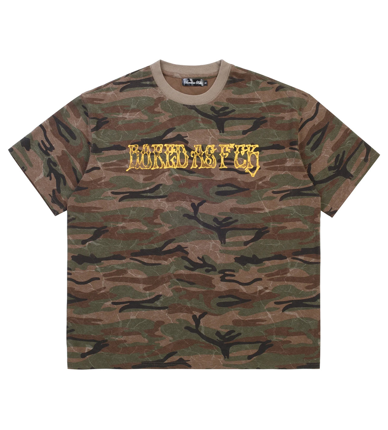 Boredom Kills Bored as F*** Tee Camo
