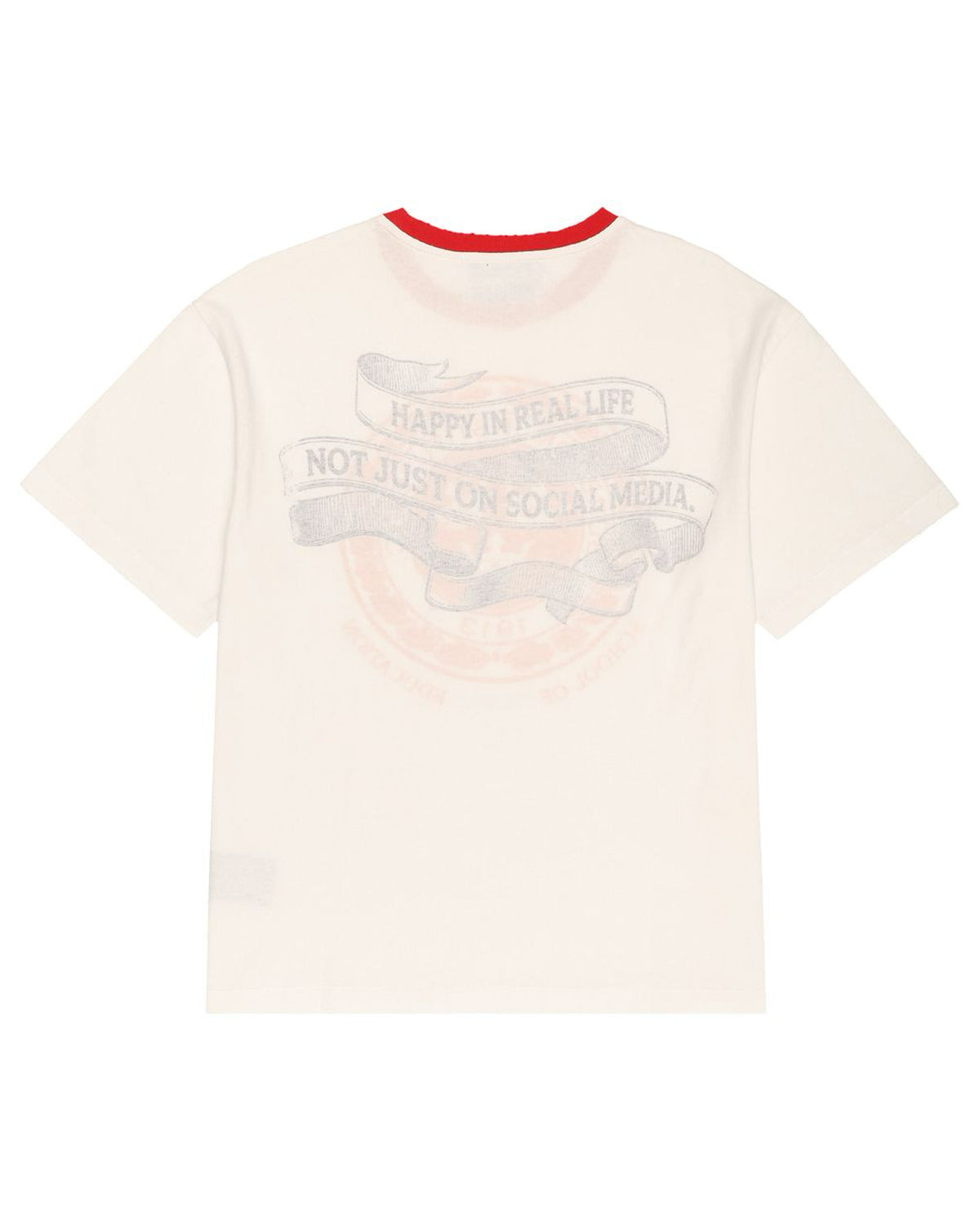 Boredom Kills Boredom Institute Tee Dirty White/Red