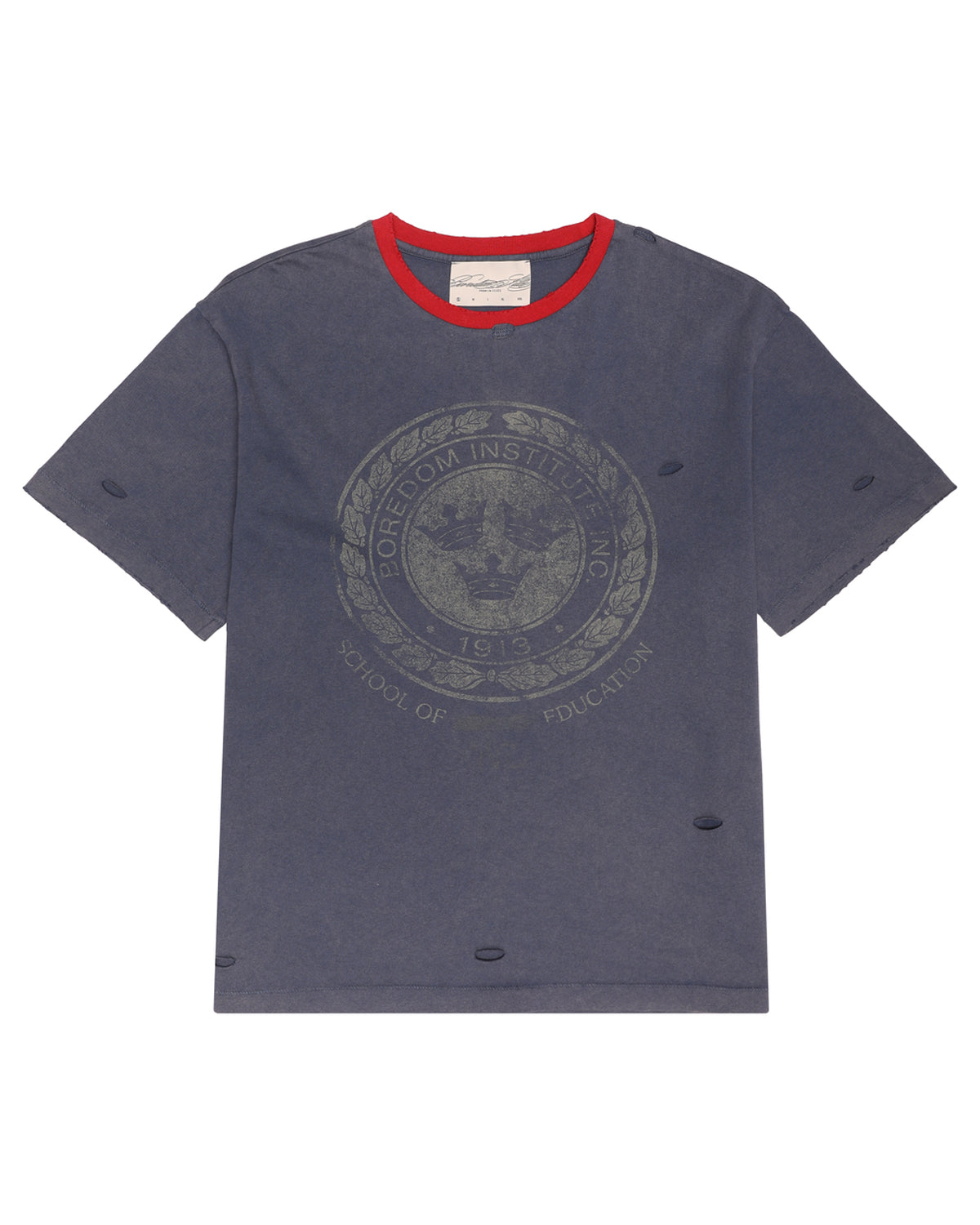 Boredom Kills Boredom Institute Tee Navy/Red