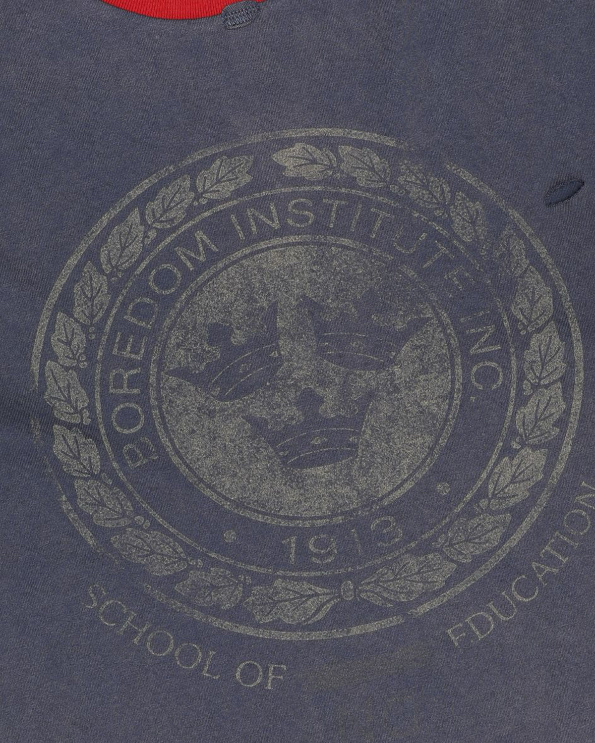 Boredom Kills Boredom Institute Tee Navy/Red