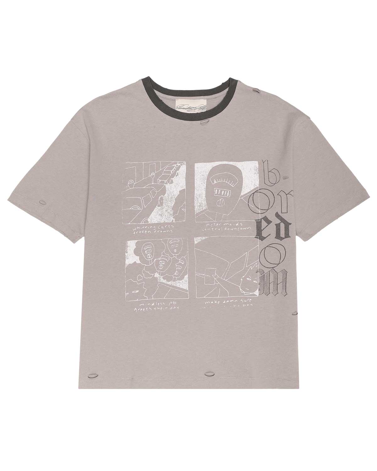 Boredom Kills Boredom Tee Grey