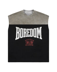 Boredom Kills Boxer Cut Off Tee Grey/Black