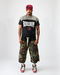 Boredom Kills Boxer Cut Off Tee Grey/Black