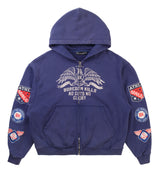 Boredom Kills Boy Scout Zip Up Hoodie Navy