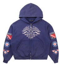 Boredom Kills Boy Scout Zip Up Hoodie Navy