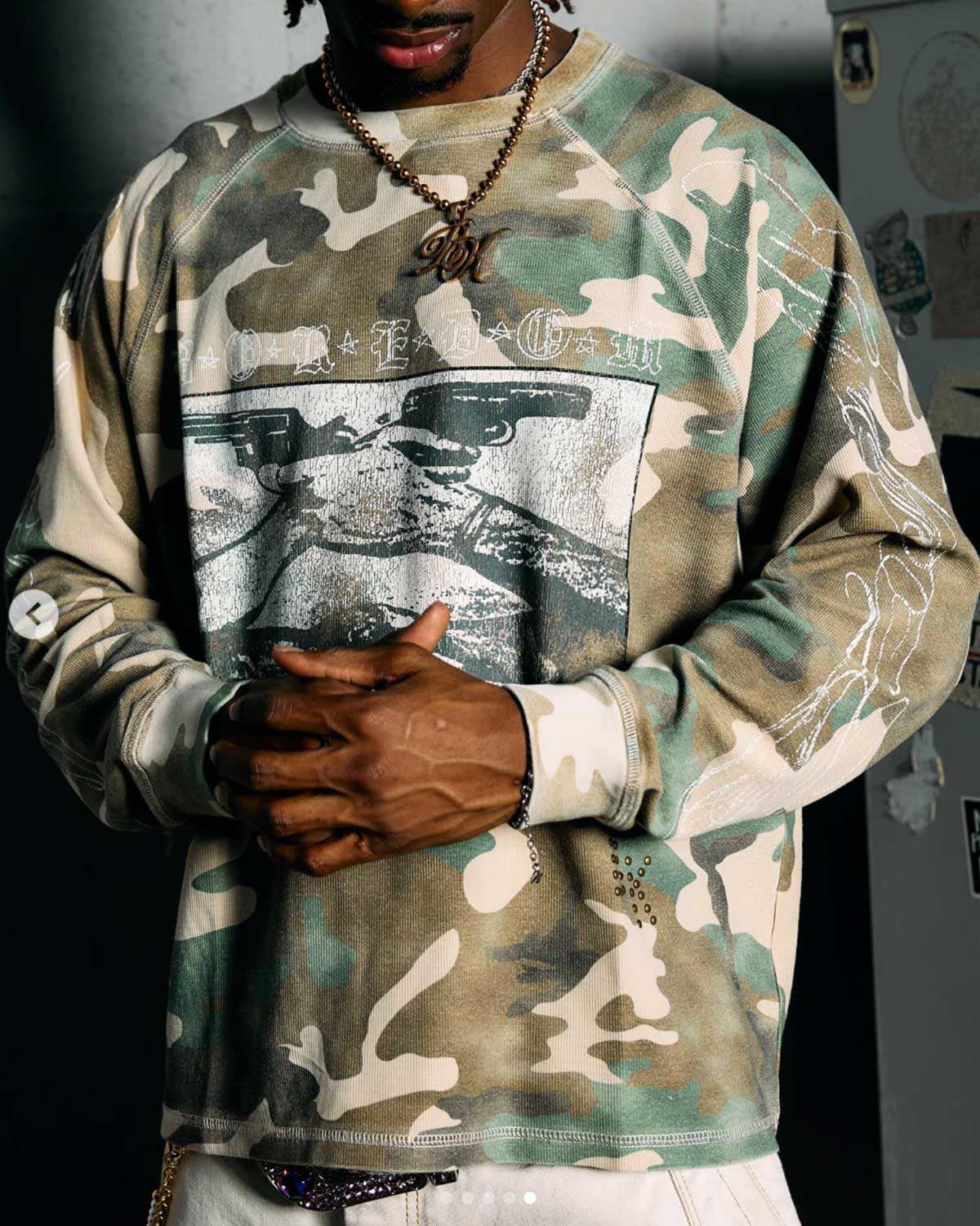 Boredom Kills Camo Trust L/S Tee