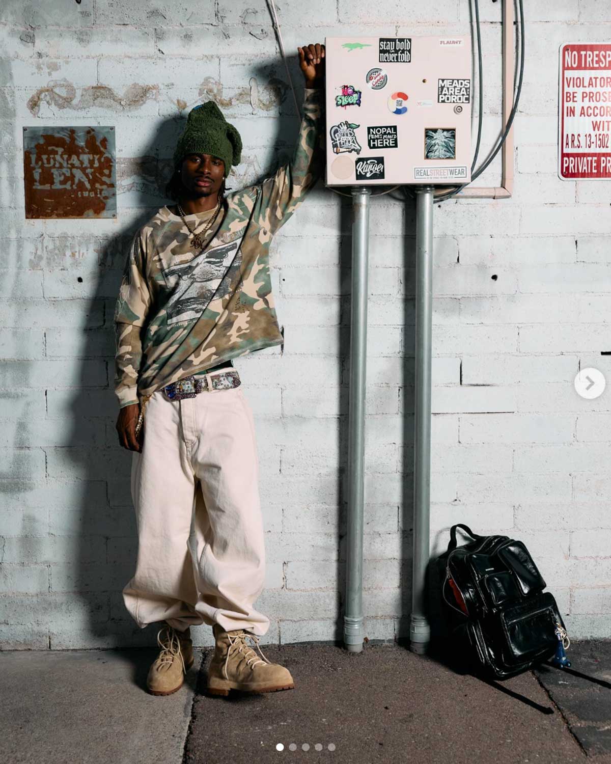 Boredom Kills Camo Trust L/S Tee