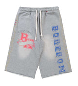 Boredom Kills Collegiate Sweat Short Grey