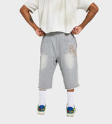 Boredom Kills Collegiate Sweat Short Grey