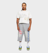 Boredom Kills Collegiate Sweat Short Grey