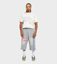 Boredom Kills Collegiate Sweat Short Grey