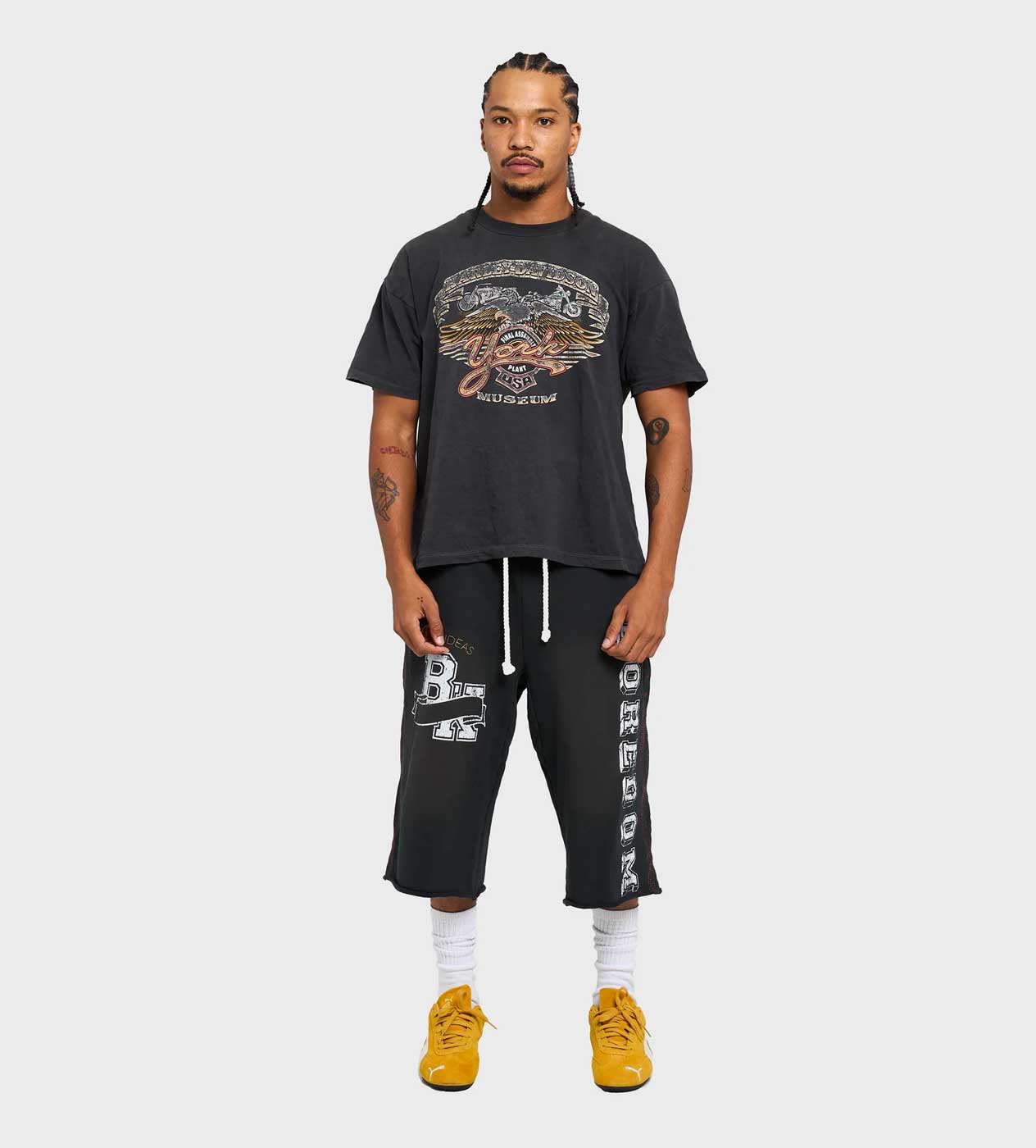 Boredom Kills Collegiate Sweat Vintage Black