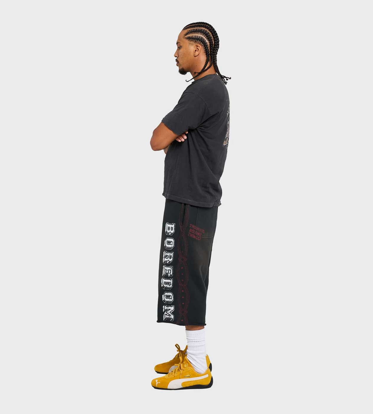Boredom Kills Collegiate Sweat Vintage Black