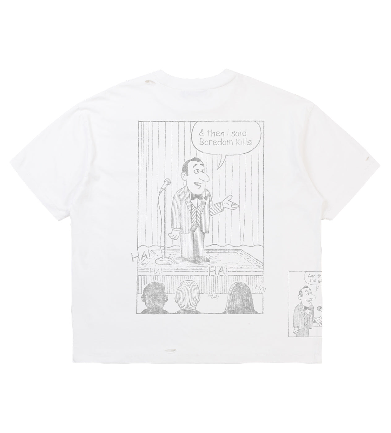 Boredom Kills Comedy Tee White