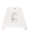 Boredom Kills Courtroom Crewneck White