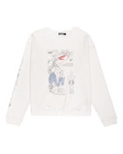 Boredom Kills Courtroom Crewneck White