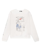 Boredom Kills Courtroom Crewneck White