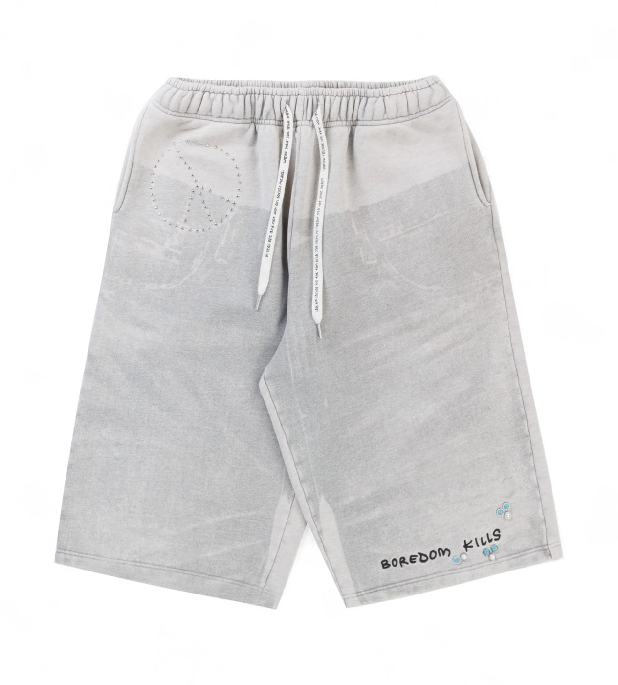 Boredom Kills Denim Print Sweats shorts
