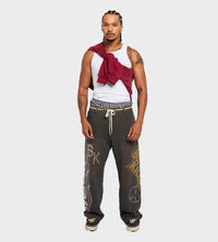 Boredom Kills Denim Sweatpants Brown