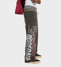 Boredom Kills Denim Sweatpants Brown