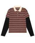 Boredom Kills Double Layered Stripe Polo
