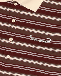 Boredom Kills Double Layered Stripe Polo
