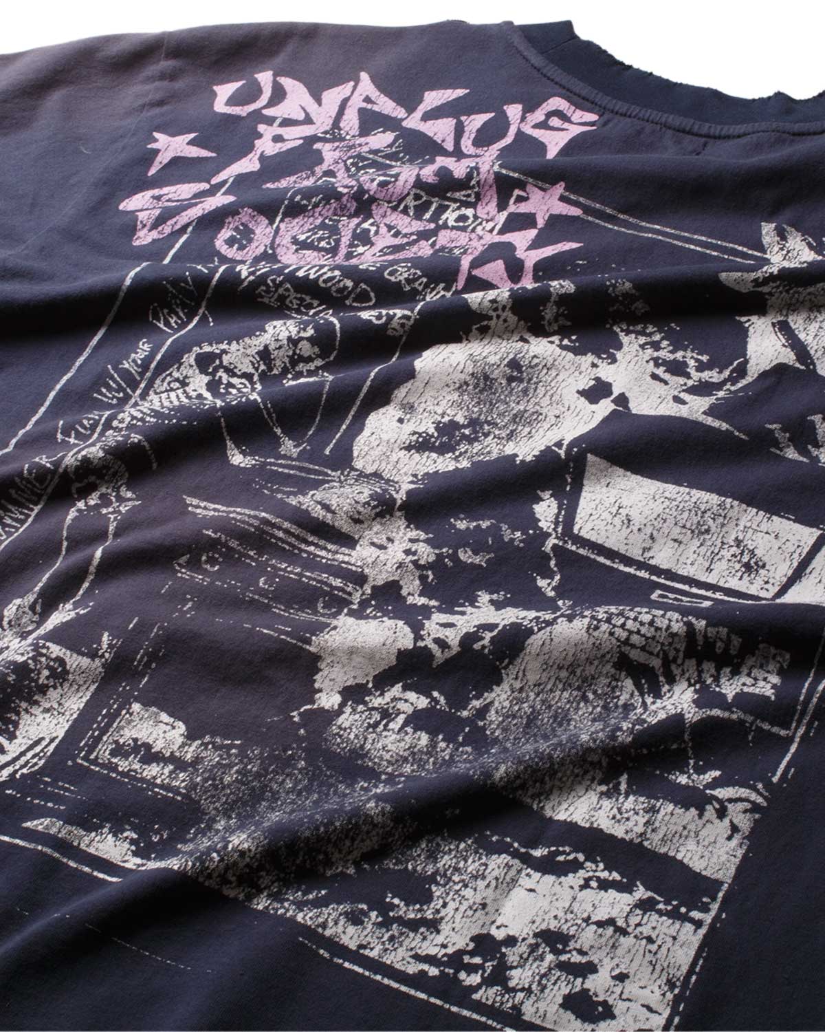 Boredom Kills French Tee Navy