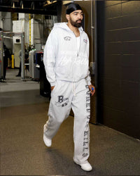 Boredom Kills High Rollers Zip Up Hoodie Grey