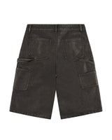 Boredom Kills Leather Shorts Black