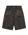 Boredom Kills Leather Shorts Black
