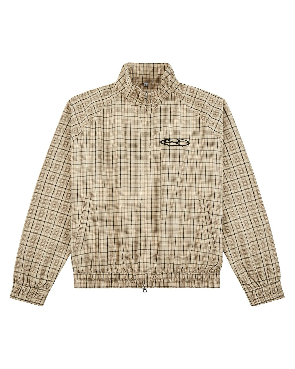 Boredom Kills Lounge Plaid Track Jacket Khaki