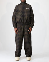 Boredom Kills Lounge Plaid Track Pants Black/Brown