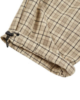 Boredom Kills Lounge Plaid Track Pants Khaki