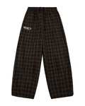 Boredom Kills Lounge Plaid Track Pants Black/Brown