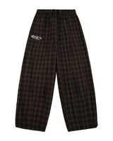 Boredom Kills Lounge Plaid Track Pants Black/Brown