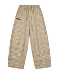 Boredom Kills Lounge Plaid Track Pants Khaki