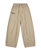 Boredom Kills Lounge Plaid Track Pants Khaki