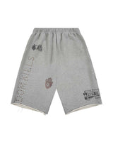 Boredom Kills Message Sweatshorts Grey