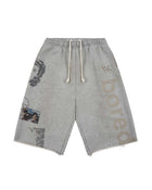 Boredom Kills Message Sweatshorts Grey
