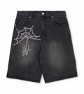 Boredom Kills Pearl Spider Jorts Black