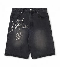 Boredom Kills Pearl Spider Jorts Black