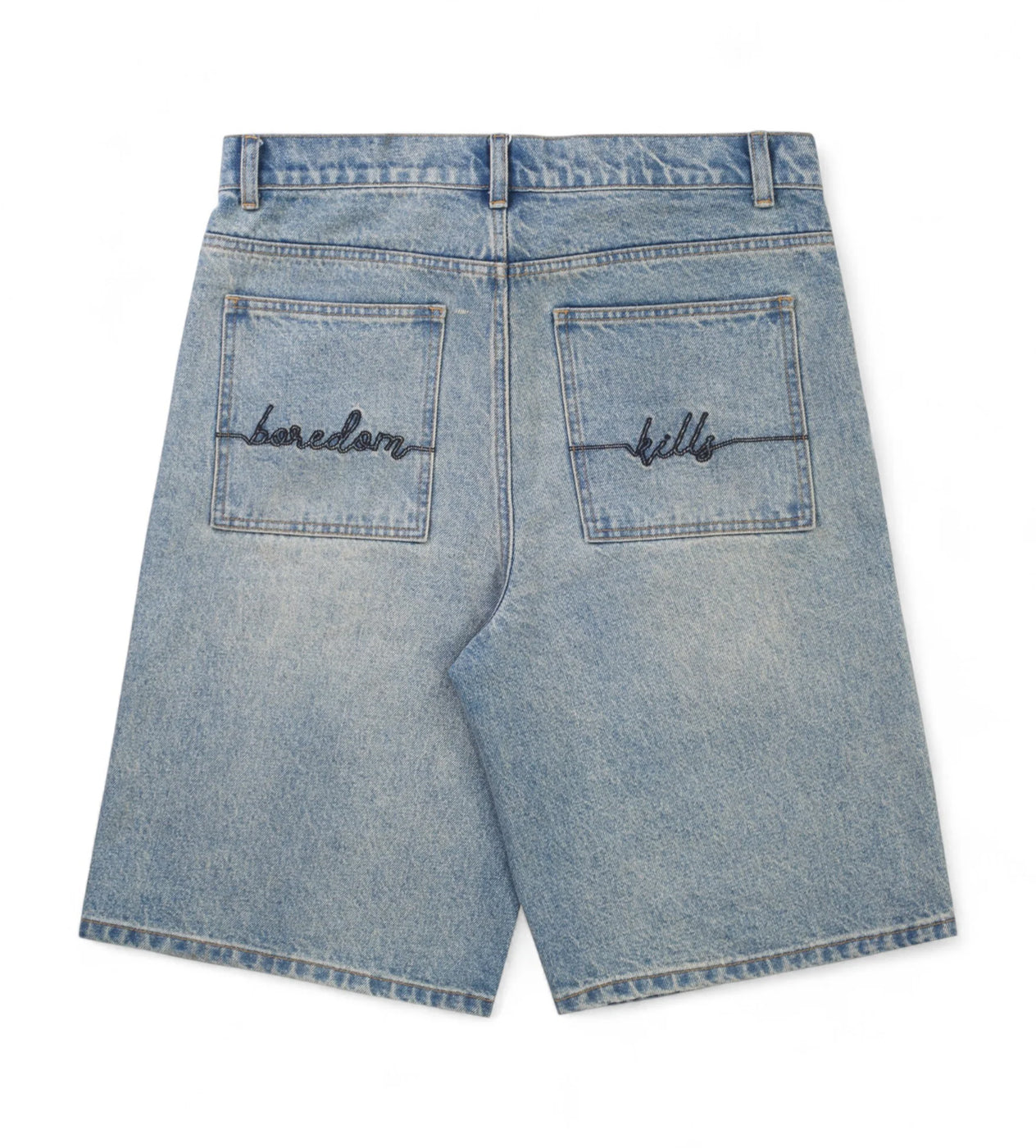 Boredom Kills Pearl Spider Jorts Blue