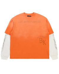 Boredom Kills Purpose Double Tee Orange