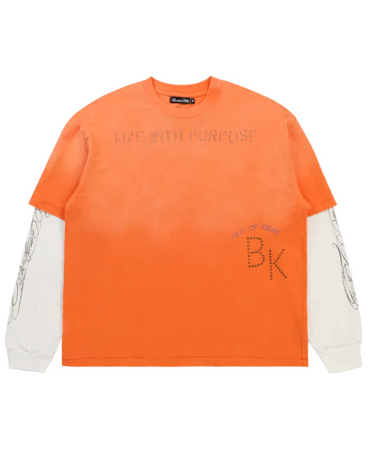 Boredom Kills Purpose Double Tee Orange