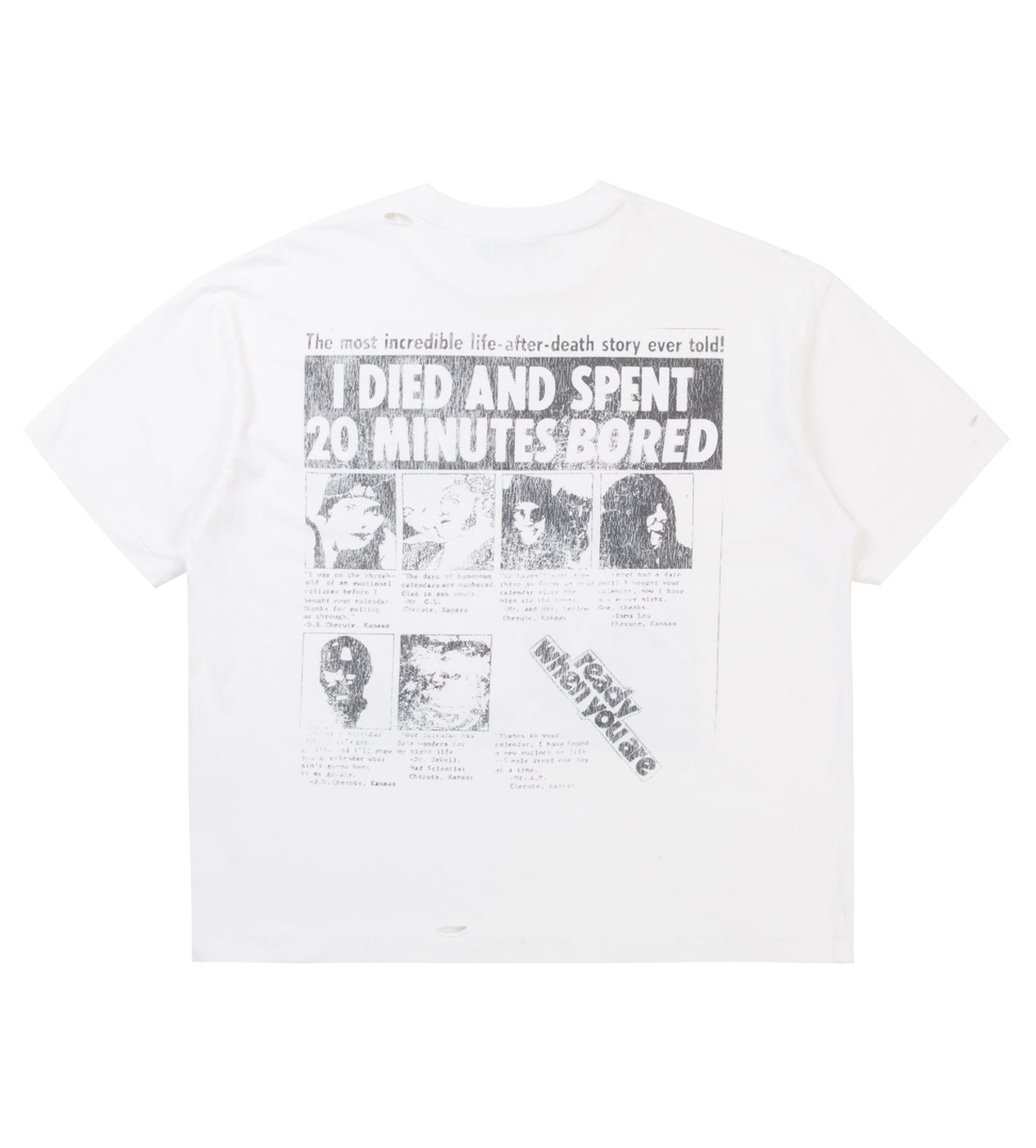 Boredom Kills Purpose Tee Cream