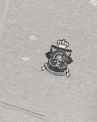 Boredom Kills Reality Zip Up Hoodie Grey