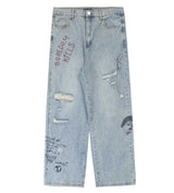 Boredom Kills Scribble Denim Wash