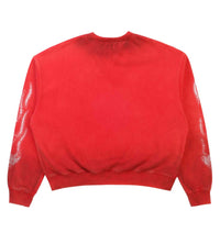Boredom Kills Script Sweater Red