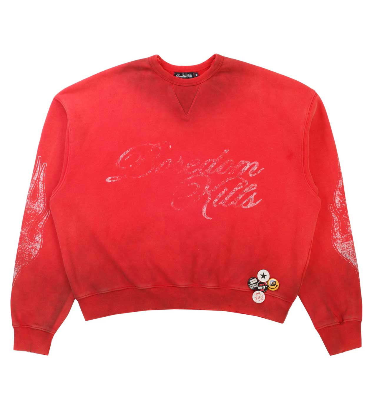 Boredom Kills Script Sweater Red
